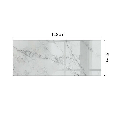 Plateau en verre Motif en marbre sur la surface