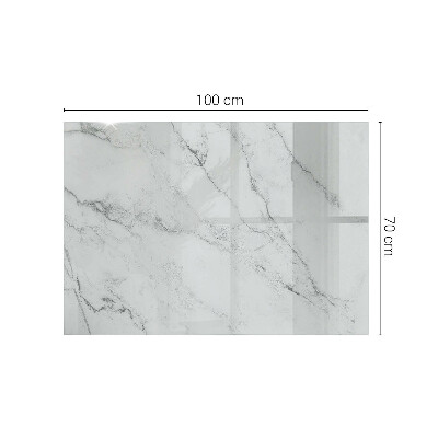 Plateau en verre Motif en marbre sur la surface