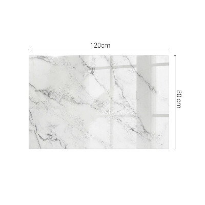 Plateau en verre Motif en marbre sur la surface