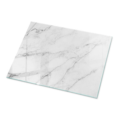 Plateau en verre Motif en marbre sur la surface