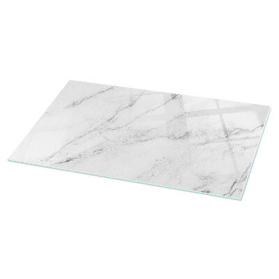 Plateau en verre Motif en marbre sur la surface
