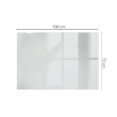 Plateau en verre Blanc sans motif