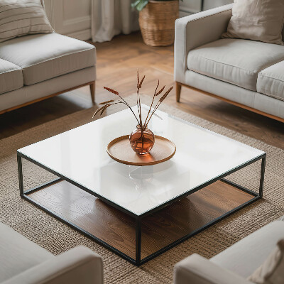 Plateau en verre Blanc sans motif