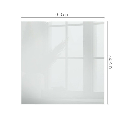 Plateau en verre Blanc sans motif