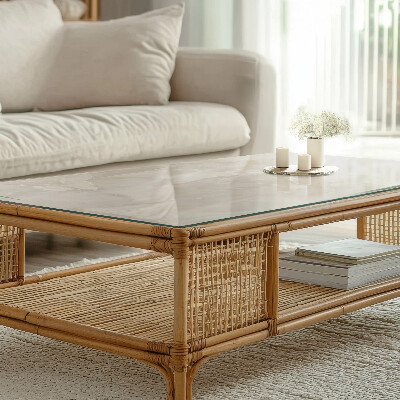 Plateau en verre Structure à motifs en marbre