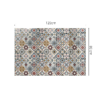 Plateau en verre Motifs en mosaïque avec ornements