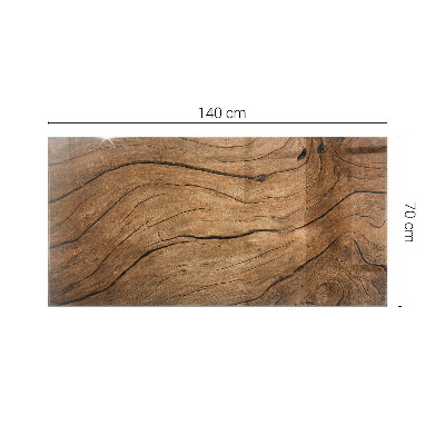 Plateau en verre Motif inspiré du bois