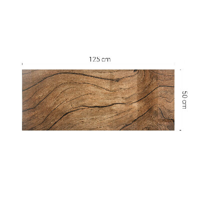 Plateau en verre Motif inspiré du bois