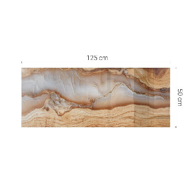 Plateau en verre Bois avec des accents de résine