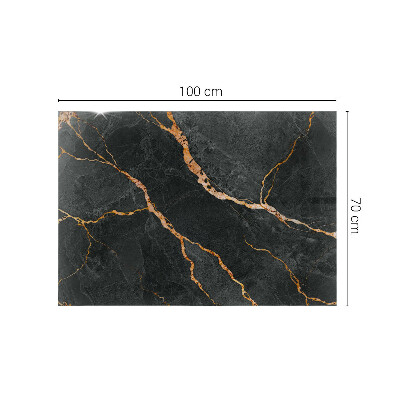 Plateau en verre Les veines du marbre dans la conception