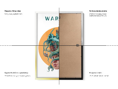 Tableau dans un cadre noir Varsovie