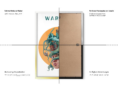 Tableau dans un cadre noir Varsovie