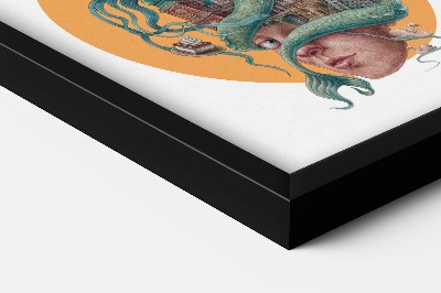 Tableau dans un cadre noir Varsovie