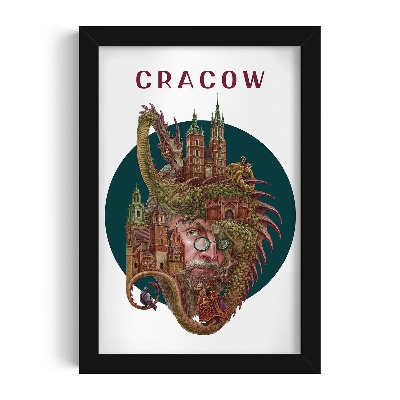 Tableau dans un cadre noir Cracovie