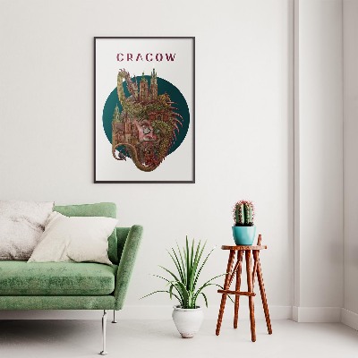 Tableau dans un cadre noir Cracovie