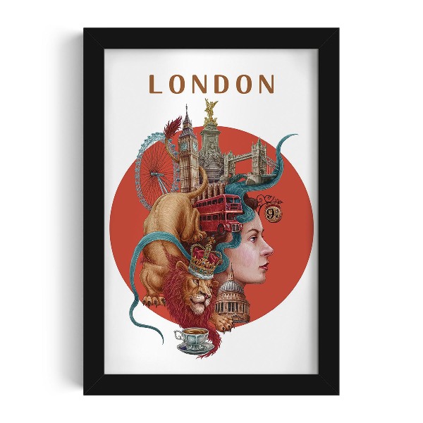 Tableau dans un cadre noir Londres