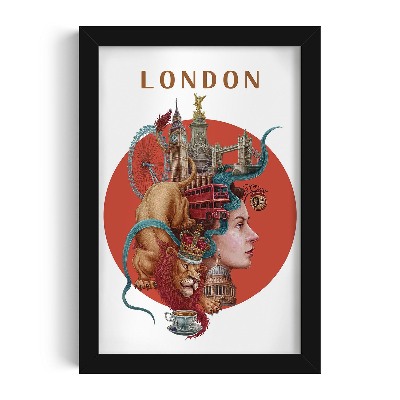 Tableau dans un cadre noir Londres