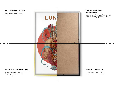 Tableau dans un cadre noir Londres