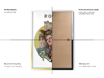 Tableau dans un cadre noir Rome