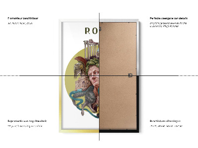 Tableau dans un cadre noir Rome