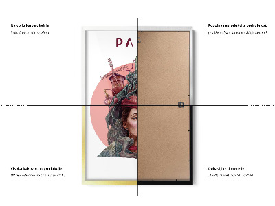 Tableau dans un cadre noir Paris