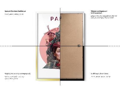 Tableau dans un cadre noir Paris