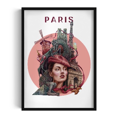 Tableau dans un cadre noir Paris