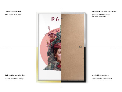 Tableau dans un cadre noir Paris