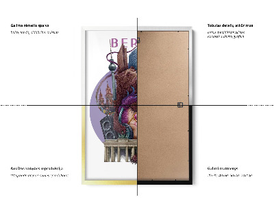 Tableau dans un cadre noir Berlin