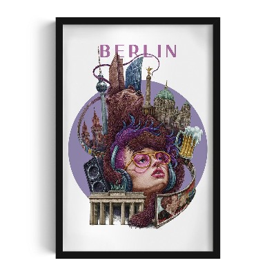 Tableau dans un cadre noir Berlin