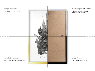 Tableau dans un cadre noir New York noir et blanc