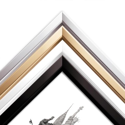 Tableau dans un cadre noir New York noir et blanc