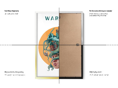 Tableau dans un cadre blanc Varsovie