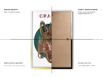 Tableau dans un cadre blanc Cracovie