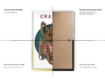 Tableau dans un cadre blanc Cracovie
