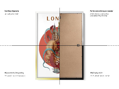 Tableau dans un cadre blanc Londres