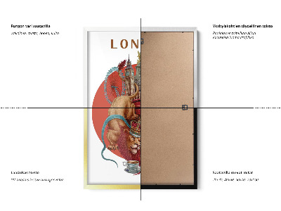 Tableau dans un cadre blanc Londres