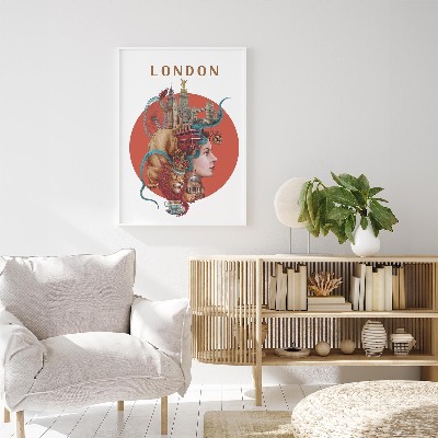 Tableau dans un cadre blanc Londres