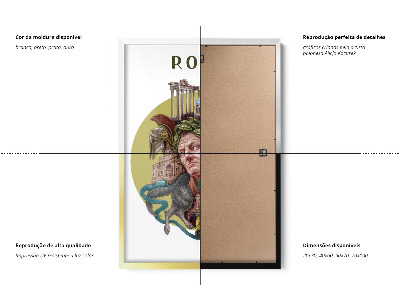 Tableau dans un cadre blanc Rome