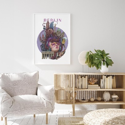 Tableau dans un cadre blanc Berlin