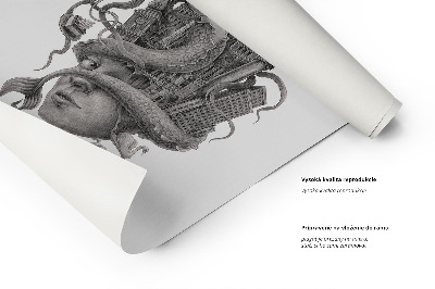 Tableau Varsovie en noir et blanc