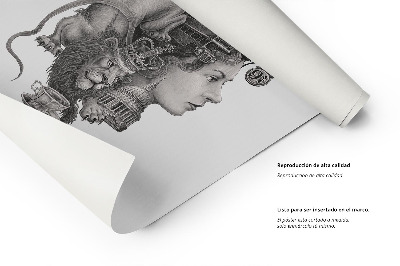 Tableau Londres en noir et blanc