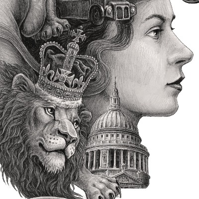 Tableau Londres en noir et blanc