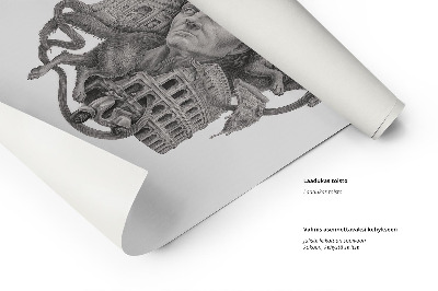 Tableau Rome noir et blanc