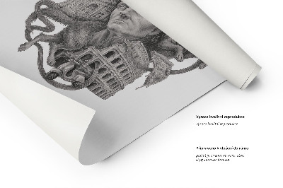 Tableau Rome noir et blanc