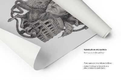 Tableau Rome noir et blanc