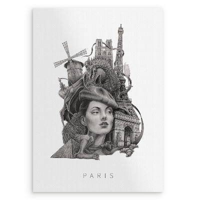 Tableau Paris noir et blanc