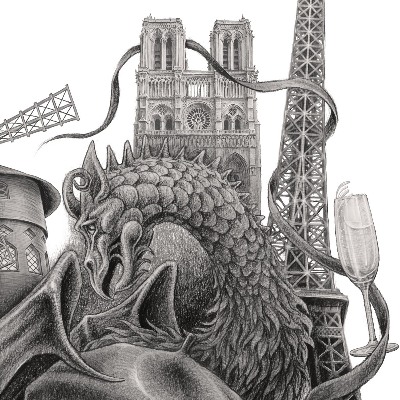 Tableau Paris noir et blanc