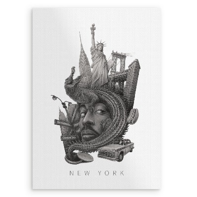 Tableau New York noir et blanc