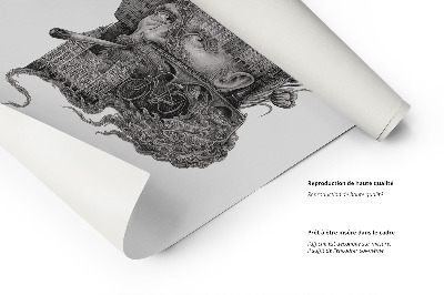 Tableau Amsterdam noir et blanc
